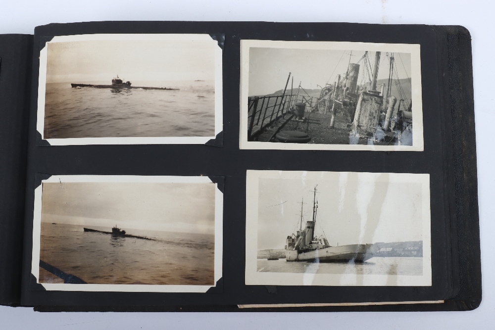 Fine WW2 Royal Navy Photograph Album Documenting the Service of the Recovery Tug H.M.R.T. Tenacity - Image 17 of 23