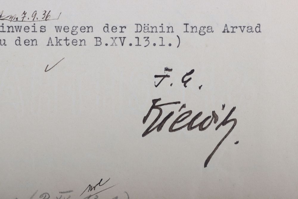 Interesting Third Reich Documents Relating to the Danish Journalist and Hollywood Gossip Columnist I - Bild 47 aus 47