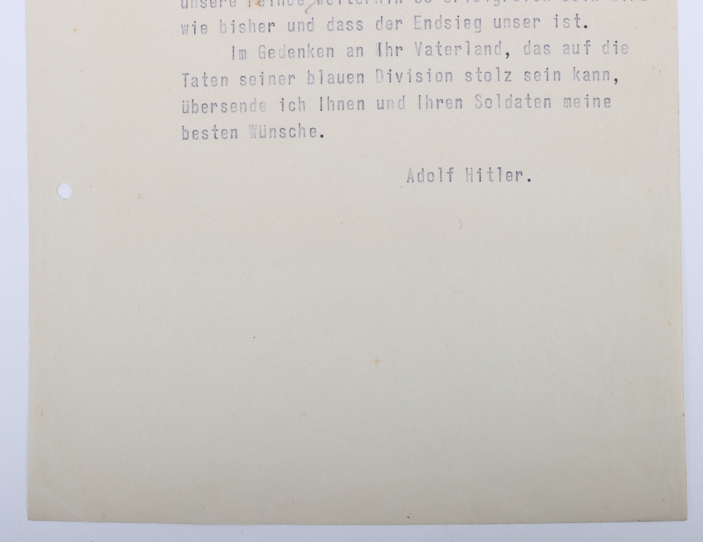 Historically Important Documents Sent by Adolf Hitler to Spanish General and Commander of the Spanis - Bild 4 aus 17