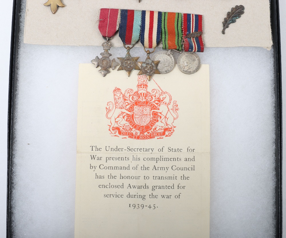 Historically Important WW2 Royal Armoured Corps O.B.E Medal Group of Five Awarded to Captain (temora - Bild 20 aus 50