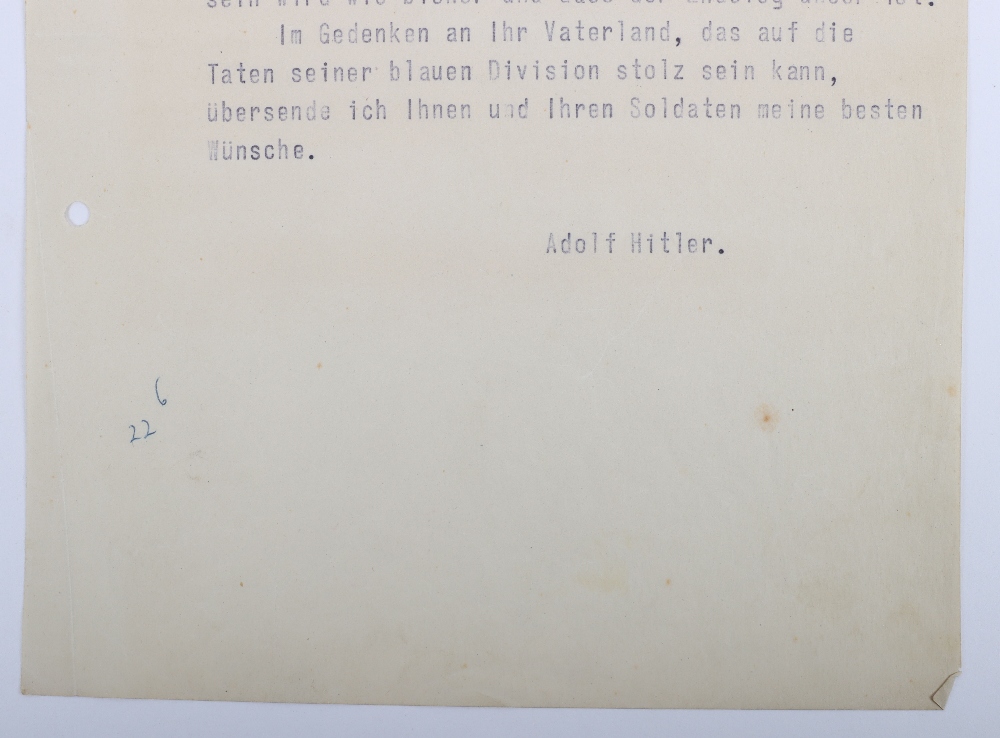 Historically Important Documents Sent by Adolf Hitler to Spanish General and Commander of the Spanis - Bild 17 aus 17