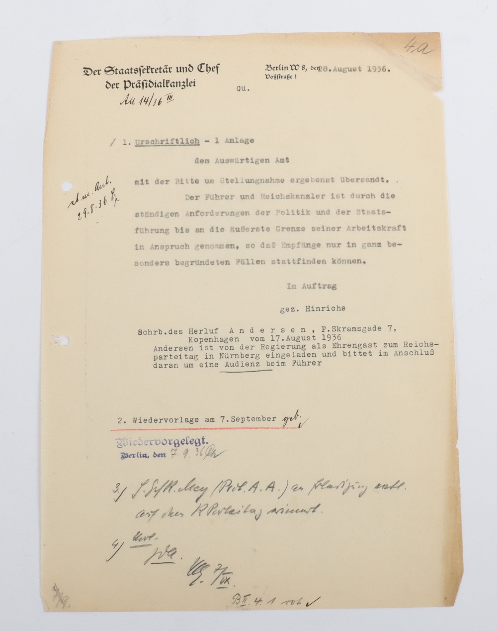 Interesting Third Reich Documents Relating to the Danish Journalist and Hollywood Gossip Columnist I - Bild 14 aus 47
