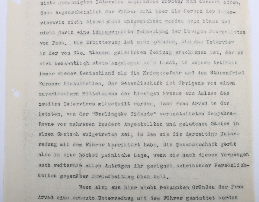 Interesting Third Reich Documents Relating to the Danish Journalist and Hollywood Gossip Columnist I - Bild 27 aus 47