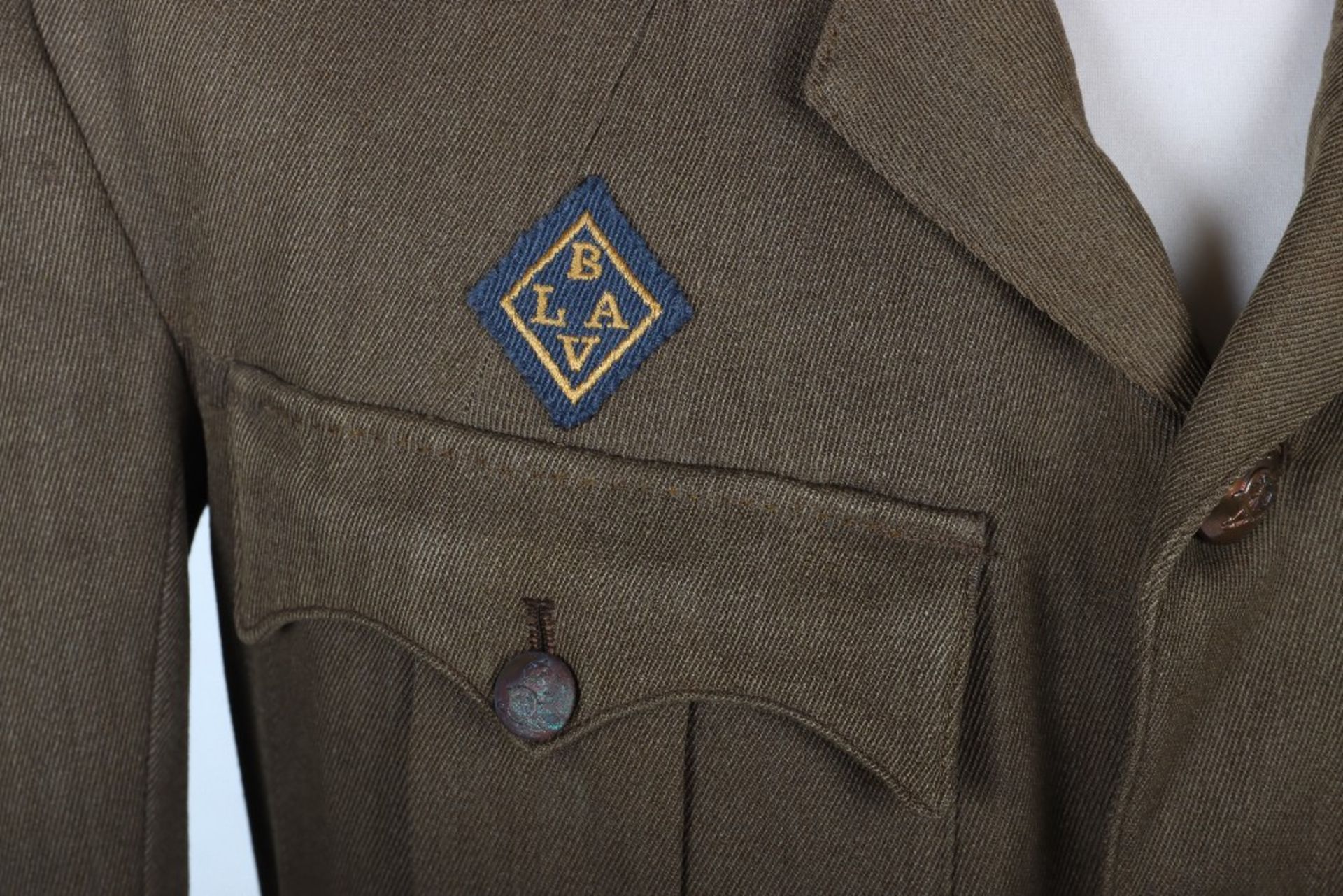 Rare WW1 British Royal Artillery Officers Cuff Rank Tunic of a British Latin American Volunteer - Image 3 of 9