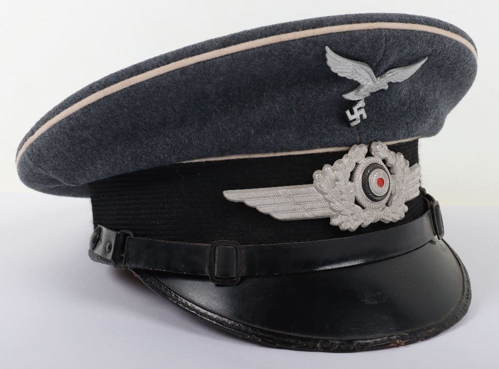 WW2 German Luftwaffe Hermann Goring Division NCO’s Peaked Cap - Bild 4 aus 10