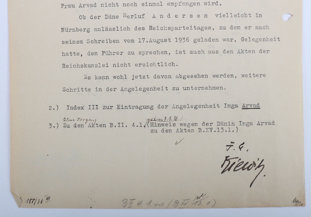 Interesting Third Reich Documents Relating to the Danish Journalist and Hollywood Gossip Columnist I - Bild 46 aus 47