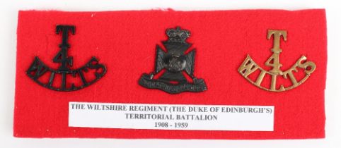 4th Territorial Battalion Wiltshire Regiment Badges