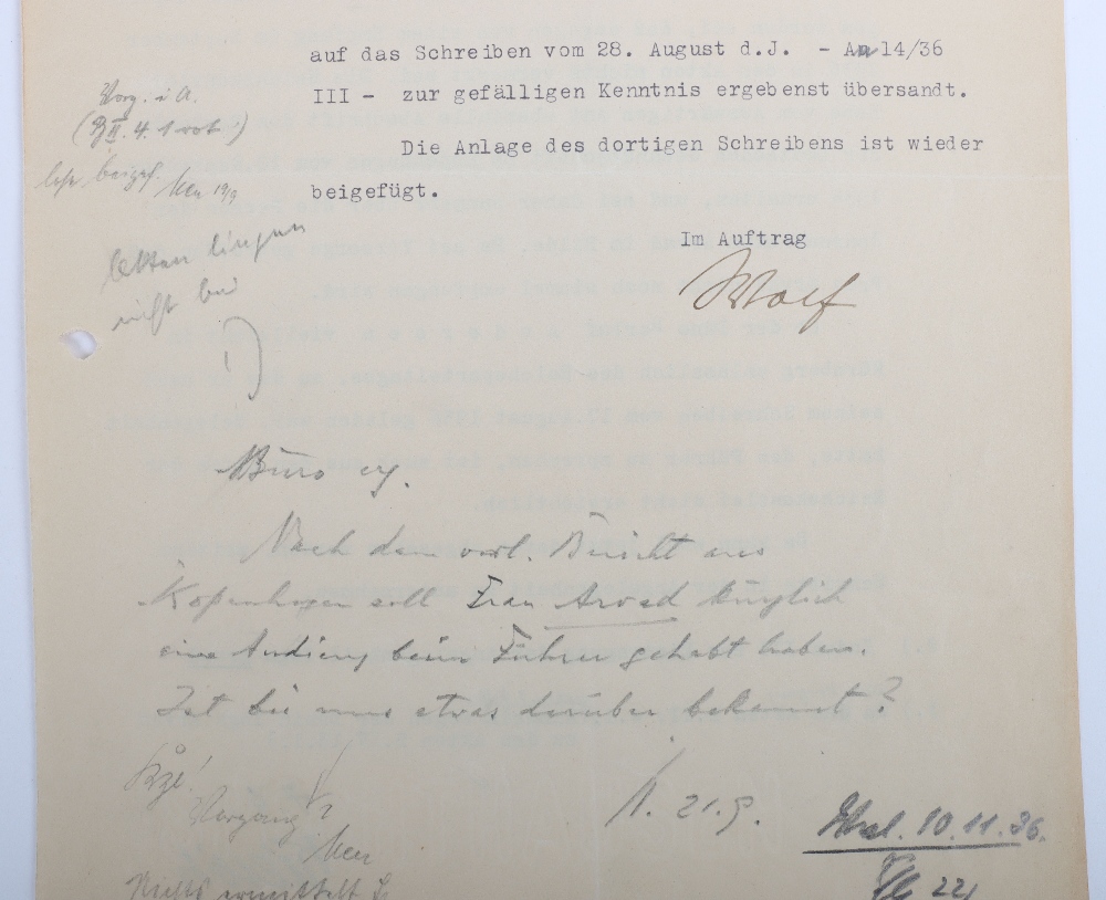 Interesting Third Reich Documents Relating to the Danish Journalist and Hollywood Gossip Columnist I - Bild 36 aus 47