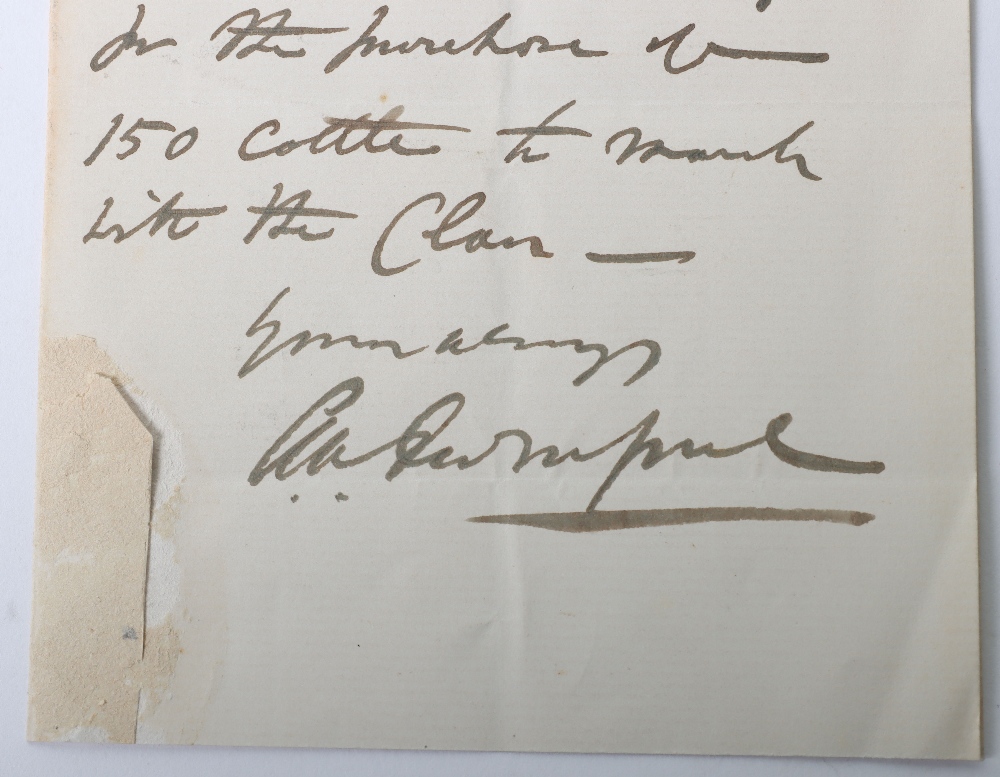 Rare Hand Written Signed Letter from Lieutenant-Colonel Anthony William Durnford, Who Was Killed in - Bild 3 aus 3