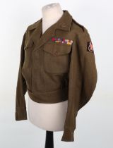 WW2 British South Wales Borderers Lieutenant Colonels Battle Dress Blouse