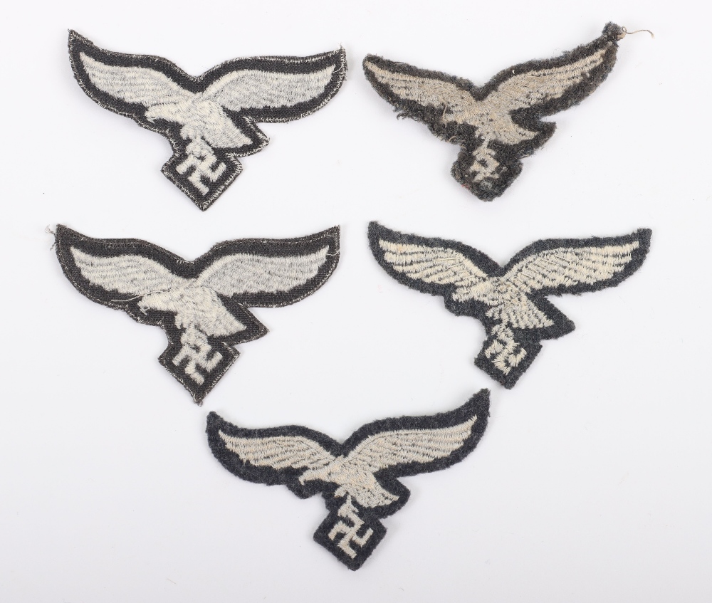 5x WW2 German Luftwaffe Other Ranks Cap Eagles - Bild 2 aus 2