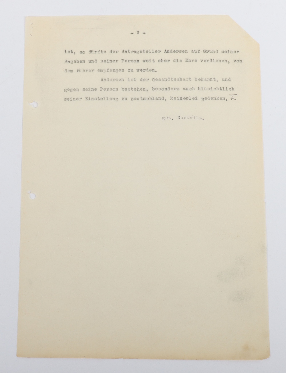 Interesting Third Reich Documents Relating to the Danish Journalist and Hollywood Gossip Columnist I - Bild 29 aus 47