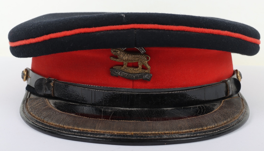 Royal Leicestershire Regiment Field Officers Full Dress Peaked Cap - Image 6 of 12