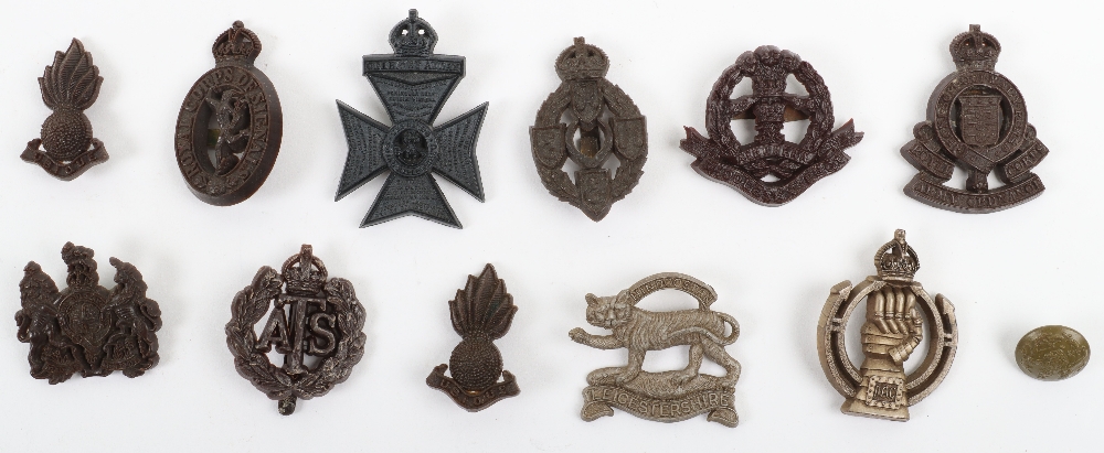 WW2 British War Economy Cap Badges
