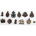 WW2 British War Economy Cap Badges