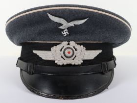 WW2 German Luftwaffe Hermann Goring Division NCO’s Peaked Cap