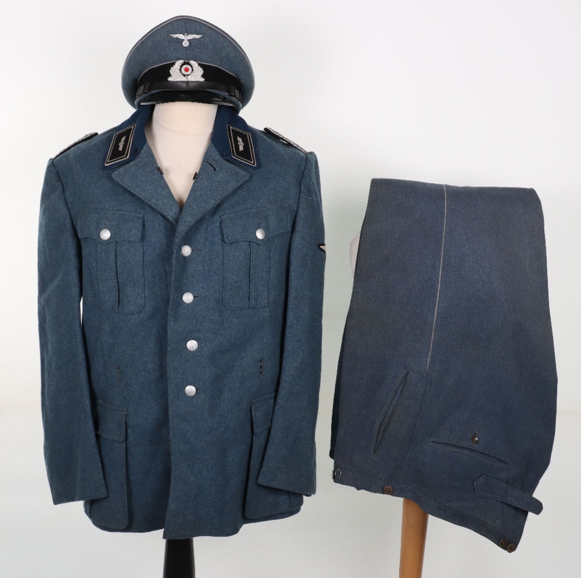 Third Reich Bahnschutzpolizei Full Uniform Grouping