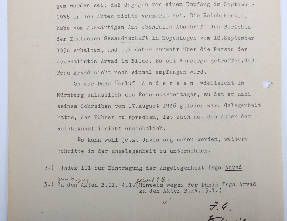 Interesting Third Reich Documents Relating to the Danish Journalist and Hollywood Gossip Columnist I - Bild 45 aus 47