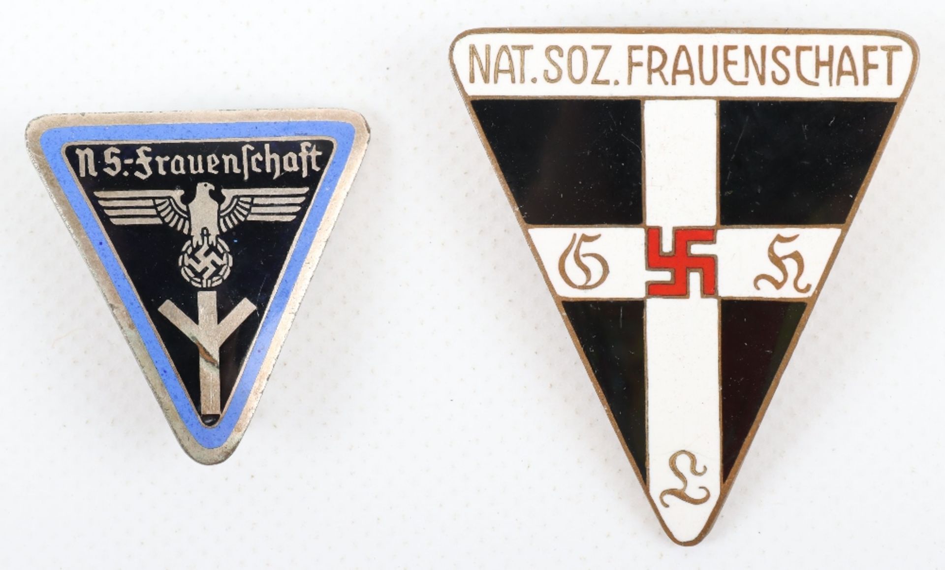 Third Reich NS Frauenschaft Enamel Badge