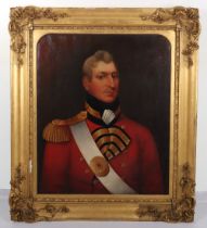 Impressive Portrait Painting Attributed to Captain Edmund Butterworth 3rd Royal Lancashire Militia P