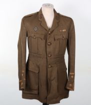 Rare WW1 British Royal Artillery Officers Cuff Rank Tunic of a British Latin American Volunteer