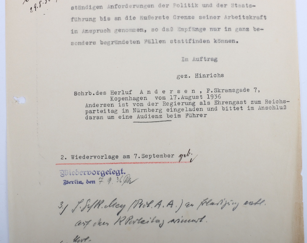 Interesting Third Reich Documents Relating to the Danish Journalist and Hollywood Gossip Columnist I - Bild 17 aus 47