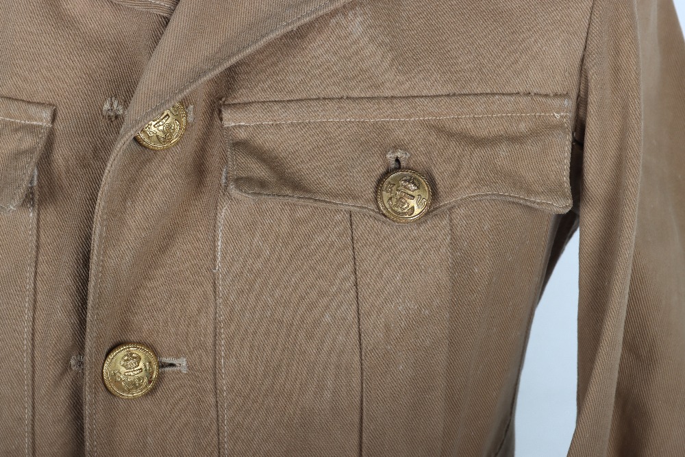 WW1 Royal Naval Volunteer Reserve / Royal Naval Division Doctors Tropical Pattern Tunic - Image 3 of 9