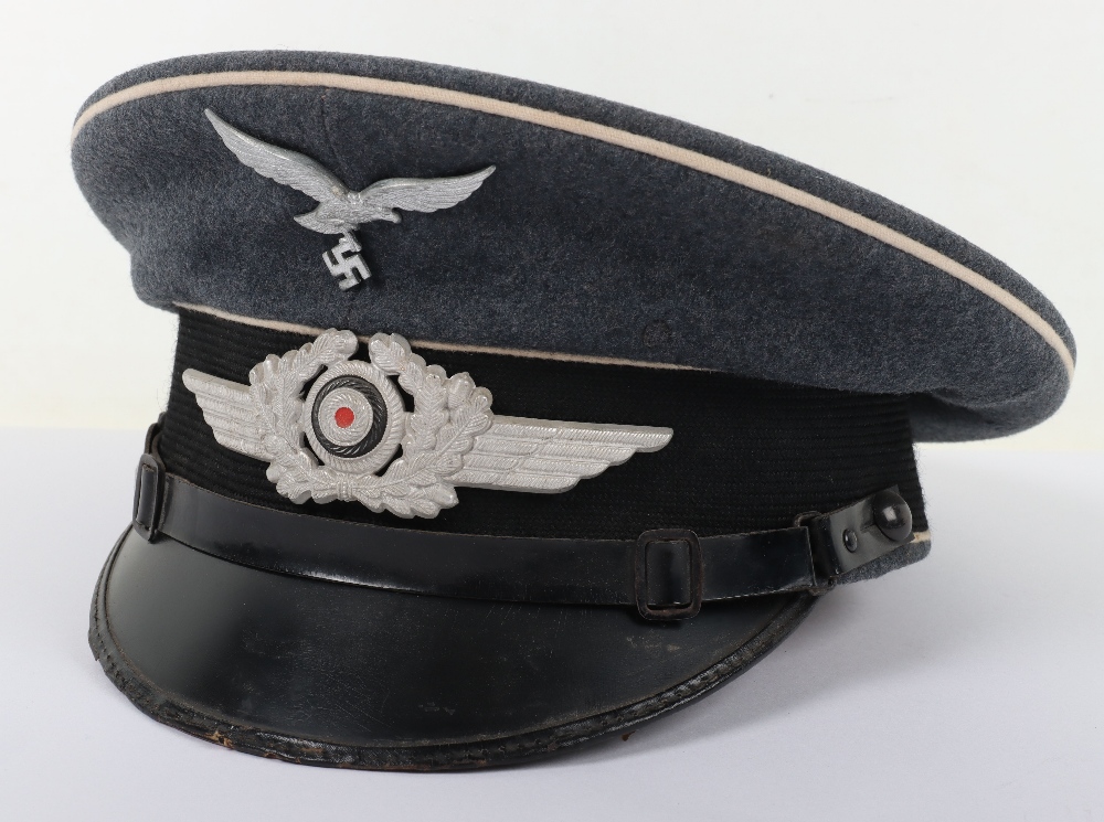 WW2 German Luftwaffe Hermann Goring Division NCO’s Peaked Cap - Bild 5 aus 10