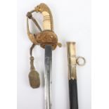 Imperial German Naval Officers Sword of Fregattenkapitan Emil Dohnke who’s Naval Career Span from 18