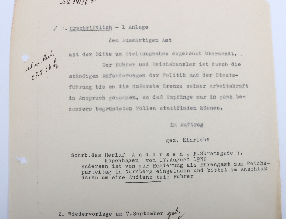 Interesting Third Reich Documents Relating to the Danish Journalist and Hollywood Gossip Columnist I - Bild 16 aus 47