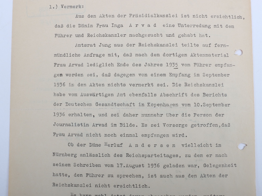 Interesting Third Reich Documents Relating to the Danish Journalist and Hollywood Gossip Columnist I - Bild 44 aus 47