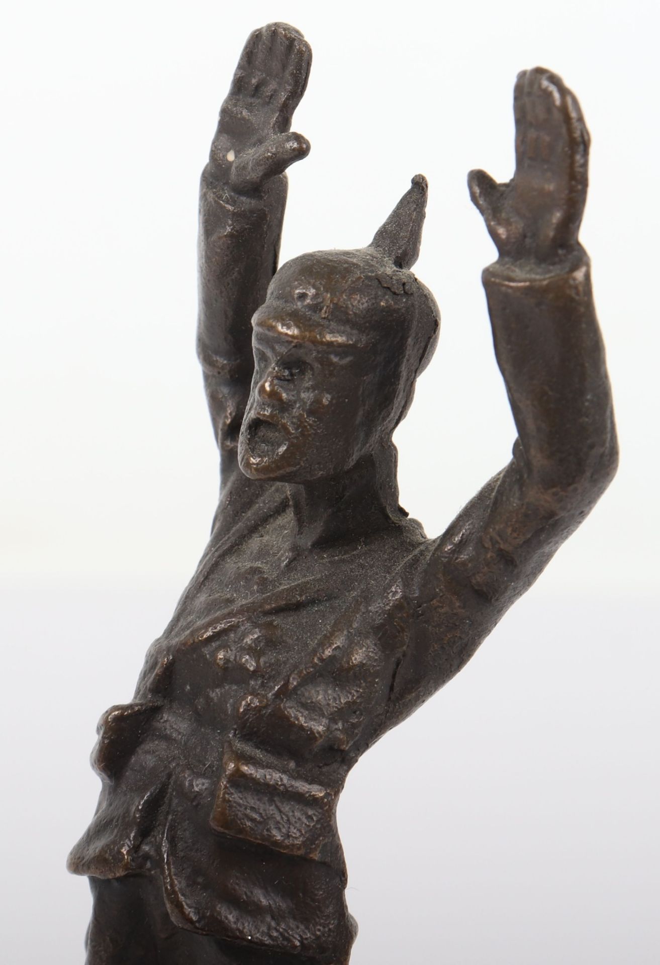 Bronze Figure of a Surrendering WW1 German Soldier - Image 5 of 6