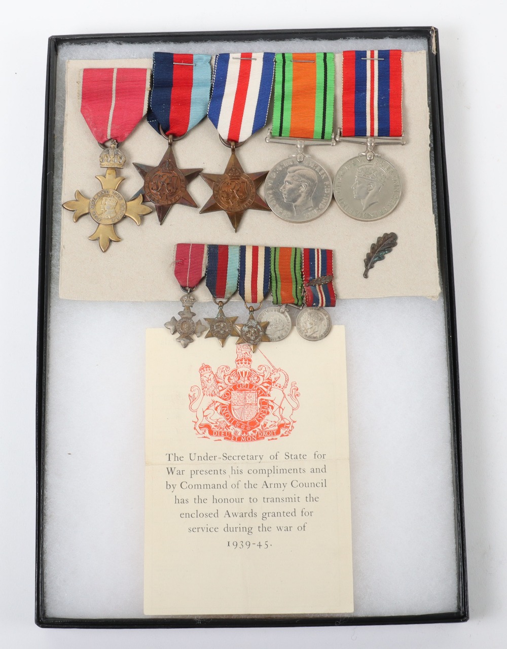 Historically Important WW2 Royal Armoured Corps O.B.E Medal Group of Five Awarded to Captain (temora - Bild 18 aus 50