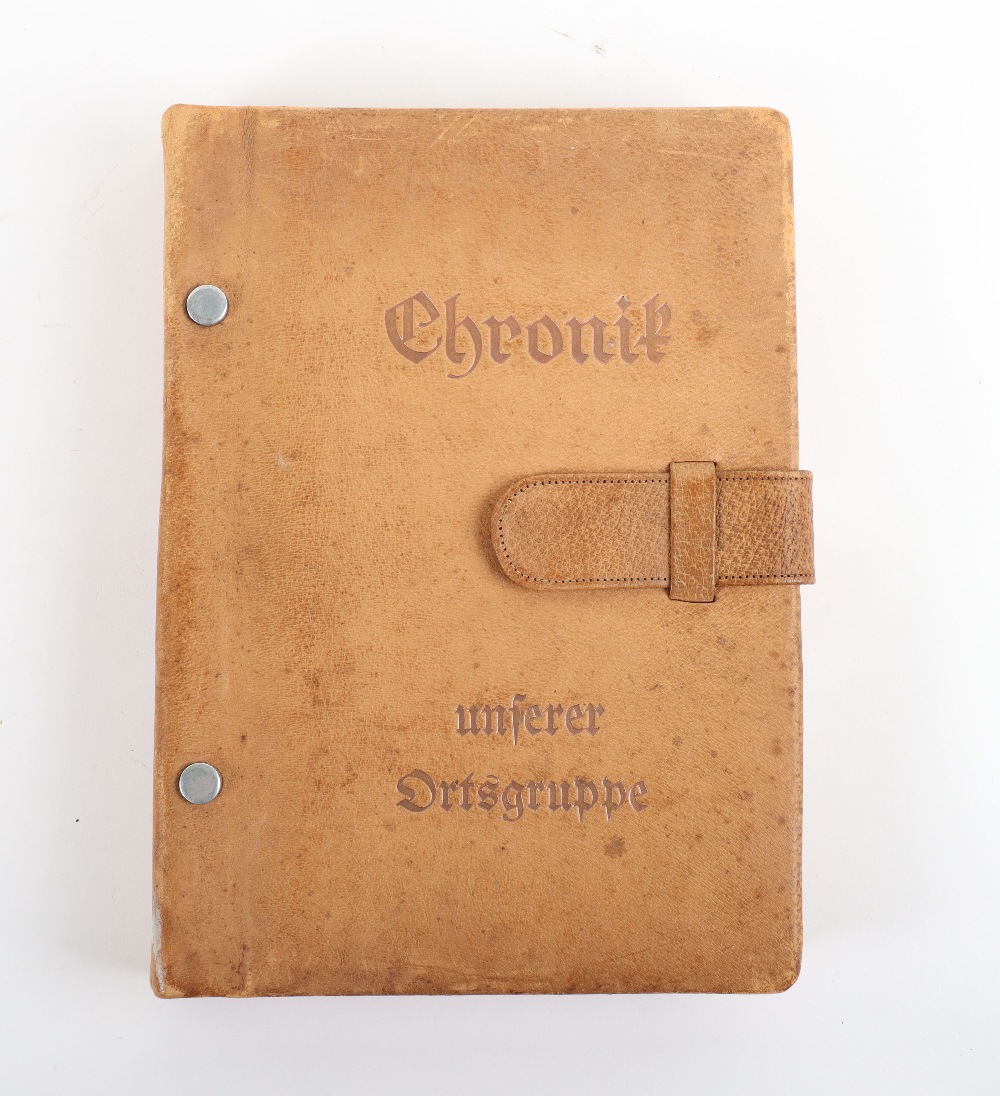 Third Reich NSDAP Official Book “Chronik unserer Ortsgruppe”