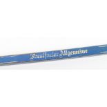 WW2 German Frantfurter Allgemeine Newspaper Hanger