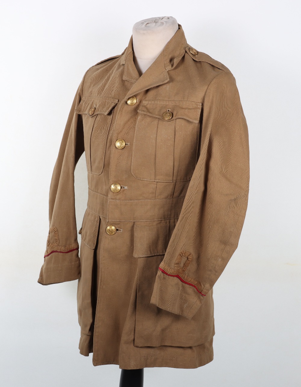 WW1 Royal Naval Volunteer Reserve / Royal Naval Division Doctors Tropical Pattern Tunic - Image 5 of 9