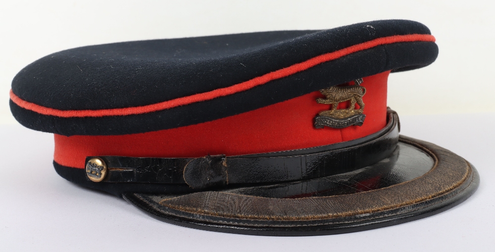 Royal Leicestershire Regiment Field Officers Full Dress Peaked Cap - Image 7 of 12