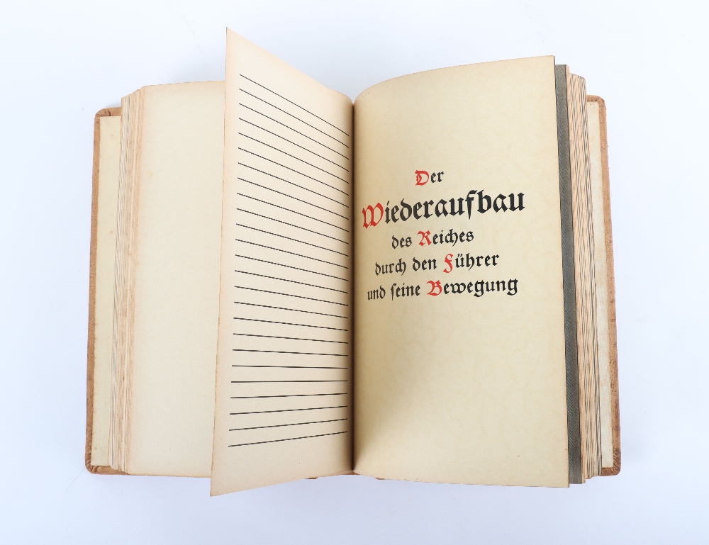 Third Reich NSDAP Official Book “Chronik unserer Ortsgruppe” - Bild 4 aus 4