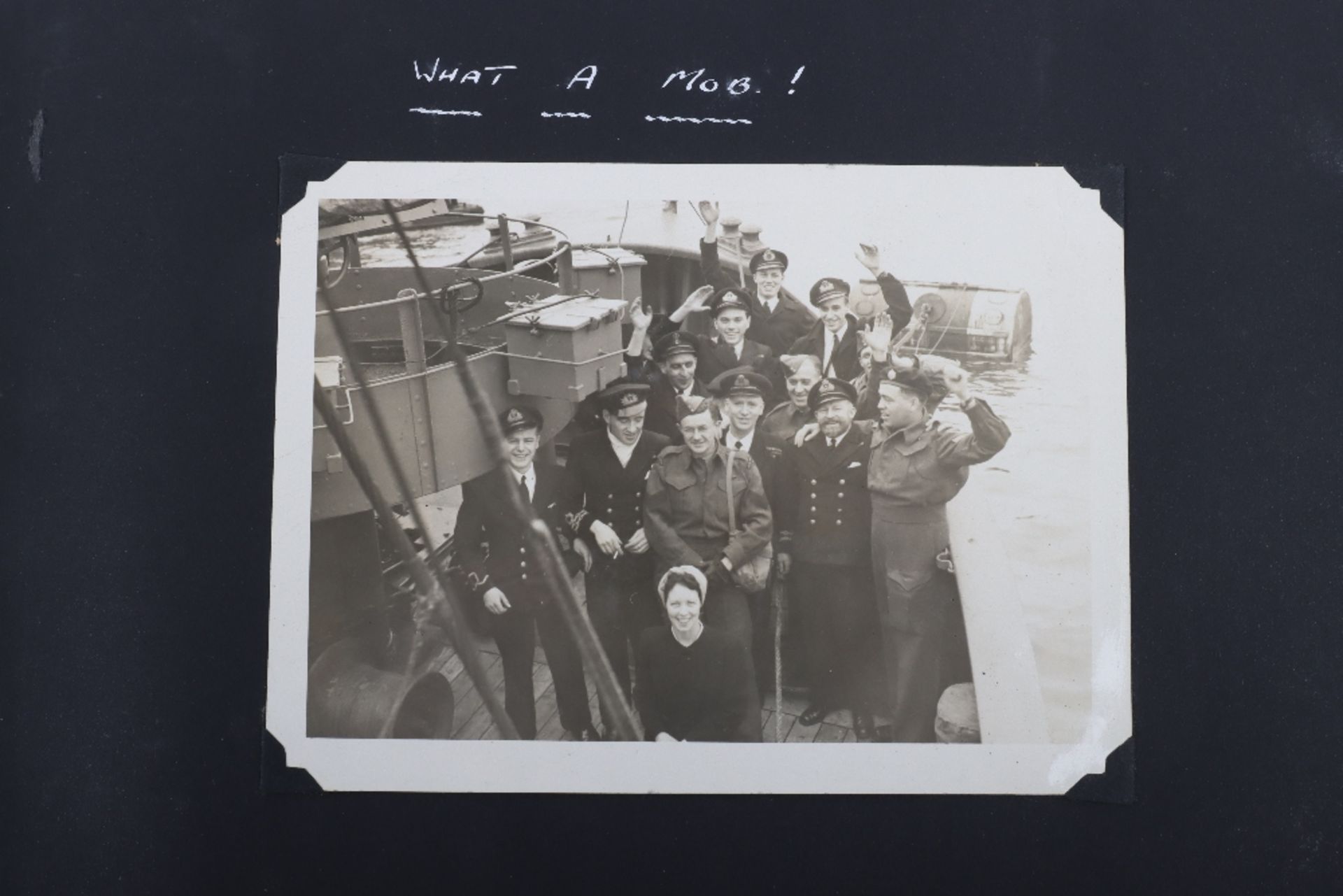 Fine WW2 Royal Navy Photograph Album Documenting the Service of the Recovery Tug H.M.R.T. Tenacity - Image 15 of 23