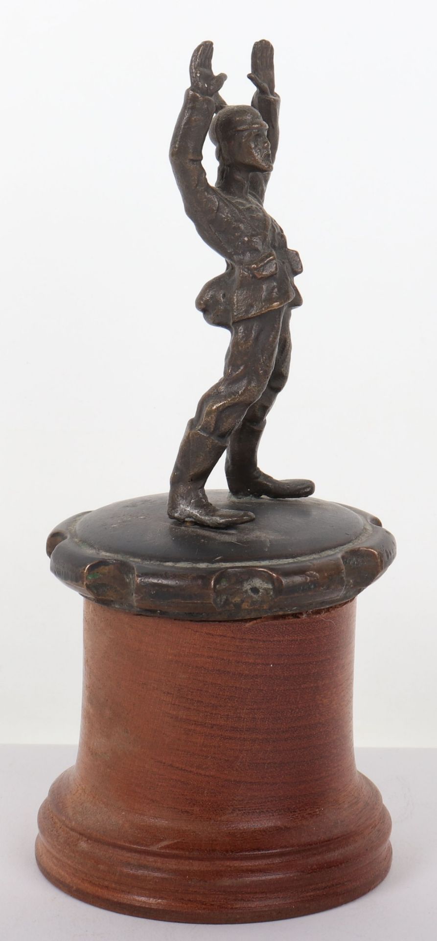 Bronze Figure of a Surrendering WW1 German Soldier - Image 2 of 6