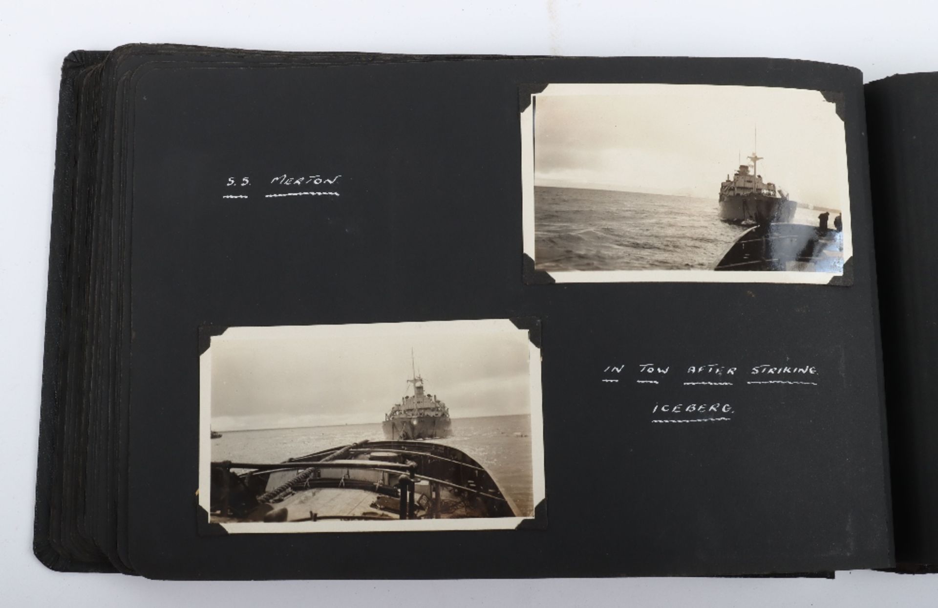 Fine WW2 Royal Navy Photograph Album Documenting the Service of the Recovery Tug H.M.R.T. Tenacity - Image 10 of 23