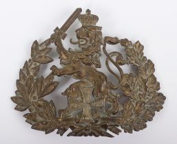 Scarce Imperial German Hesse Reserve Enlisted Ranks Pickelhaube Helmet Plate