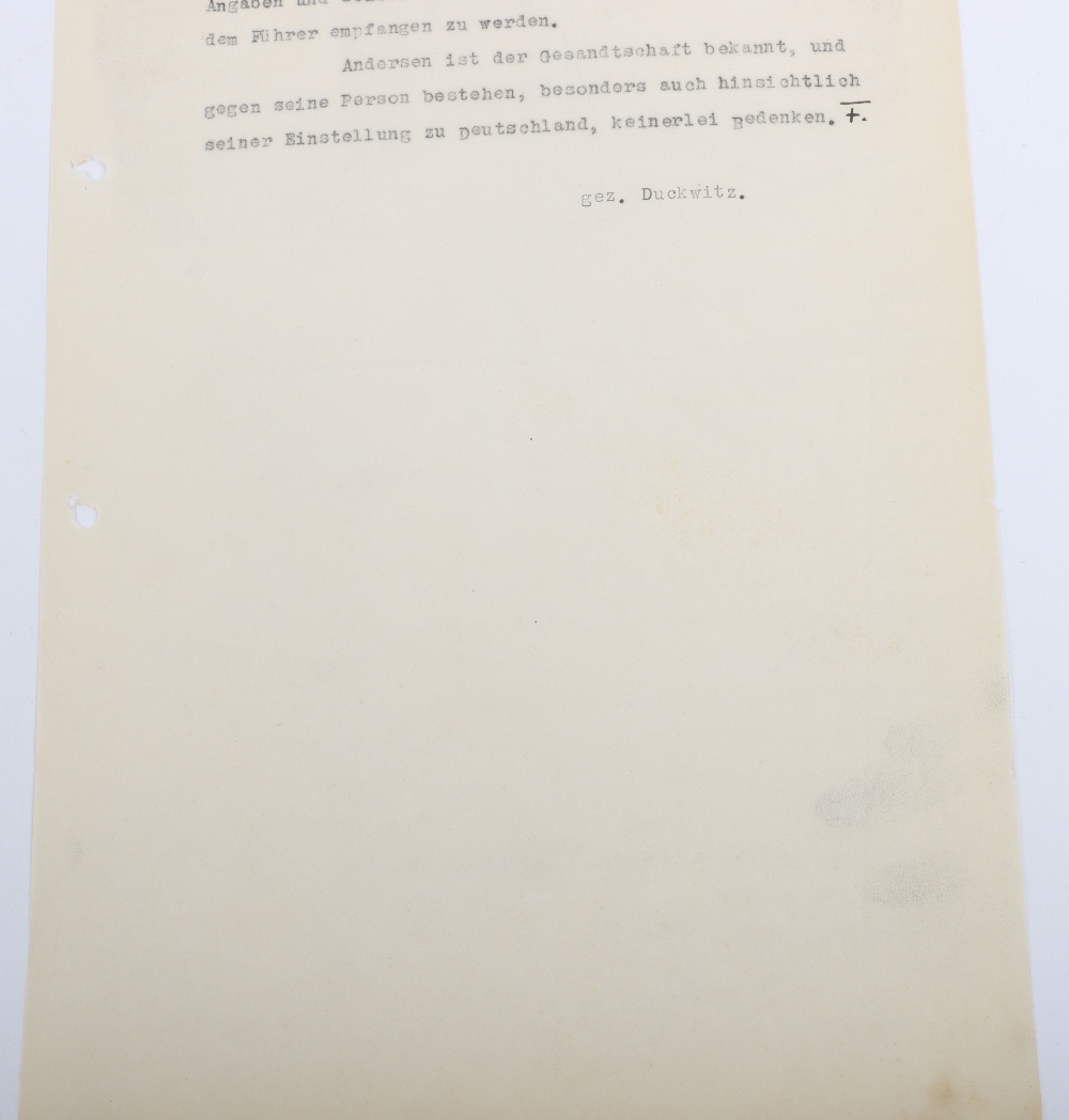 Interesting Third Reich Documents Relating to the Danish Journalist and Hollywood Gossip Columnist I - Bild 31 aus 47