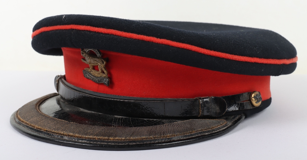 Royal Leicestershire Regiment Field Officers Full Dress Peaked Cap - Image 8 of 12