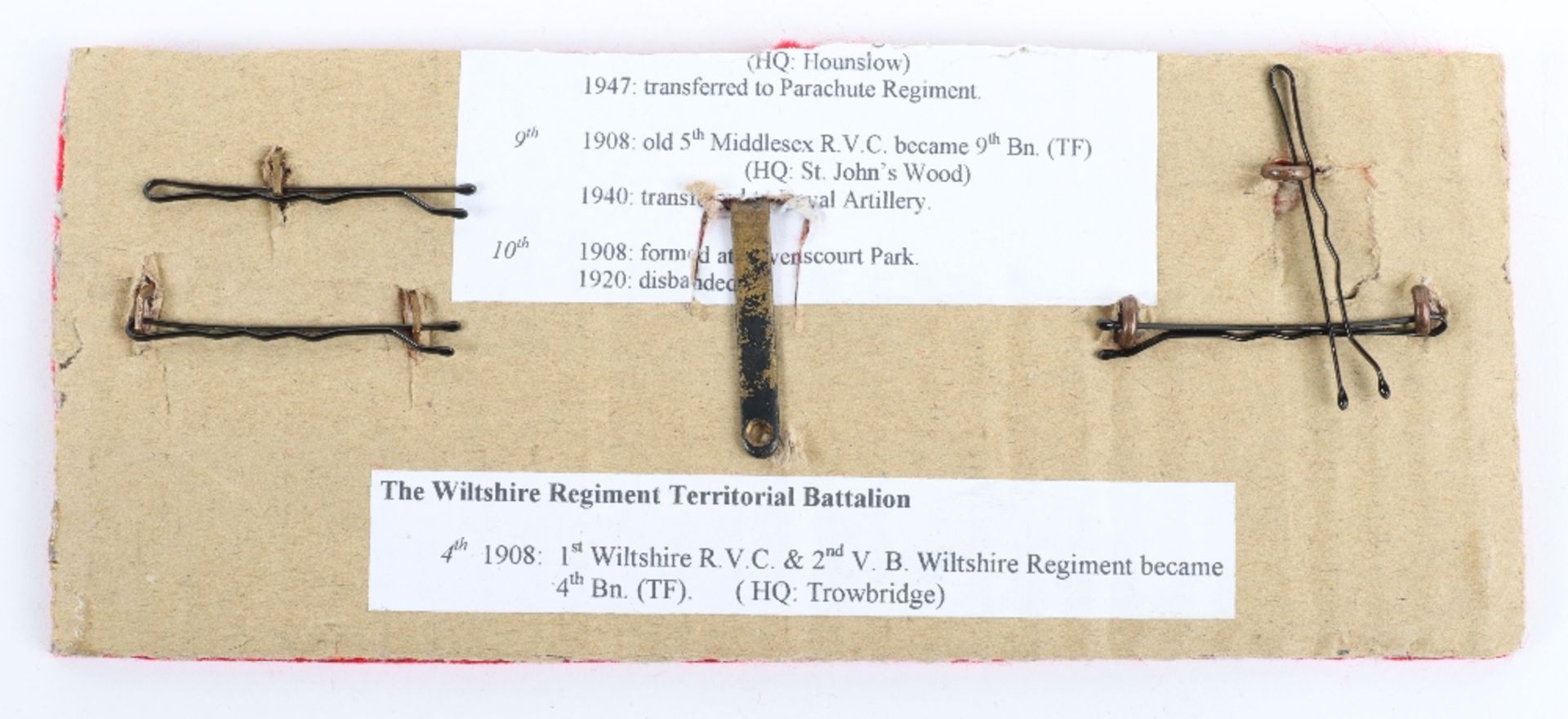 4th Territorial Battalion Wiltshire Regiment Badges - Image 2 of 2