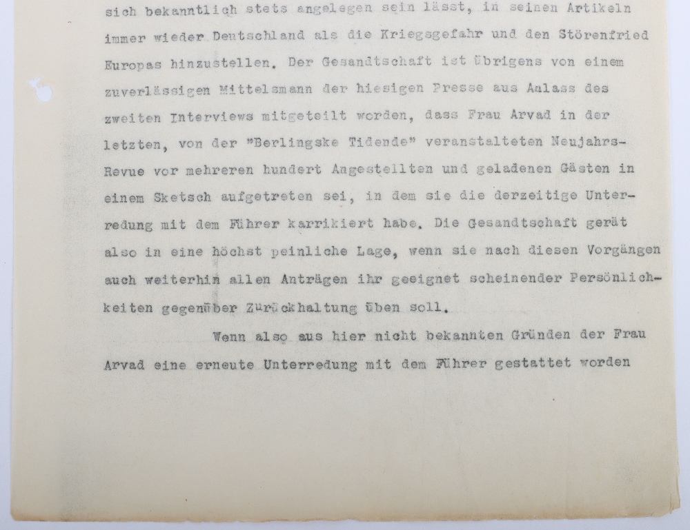 Interesting Third Reich Documents Relating to the Danish Journalist and Hollywood Gossip Columnist I - Bild 28 aus 47