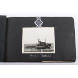 Fine WW2 Royal Navy Photograph Album Documenting the Service of the Recovery Tug H.M.R.T. Tenacity