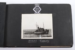 Fine WW2 Royal Navy Photograph Album Documenting the Service of the Recovery Tug H.M.R.T. Tenacity