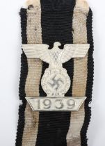 Third Reich Bar to the Iron Cross 2nd Class Being Scalloped Edge to Date Box Type