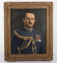Oil Painting of Royal Air Force Officer in Full Parade Dress